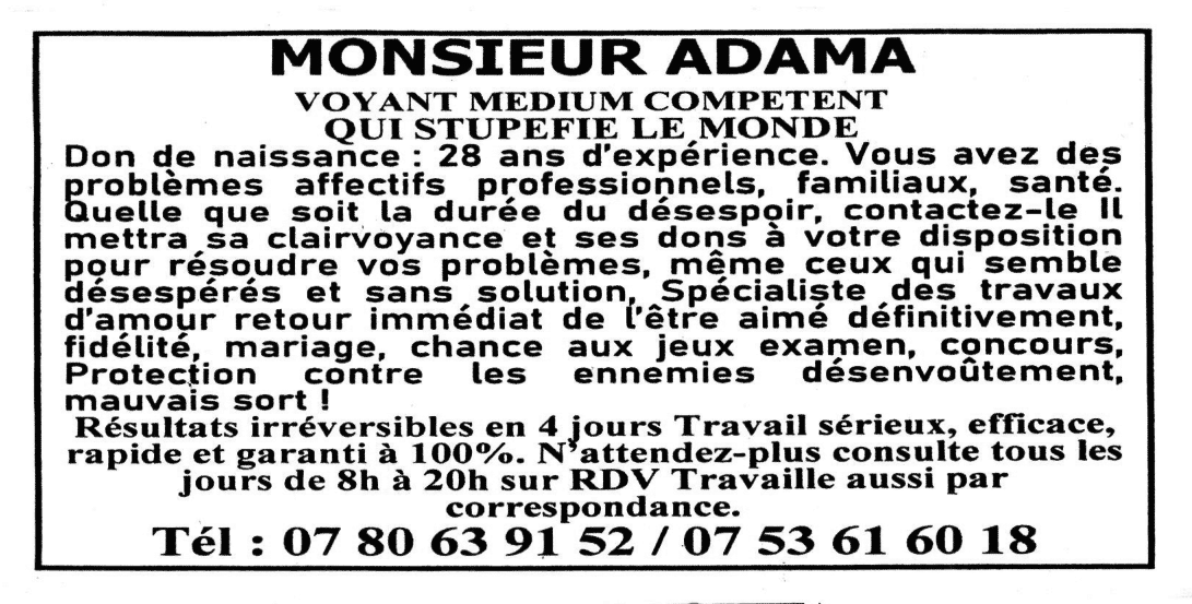 Monsieur ADAMA, Lyon