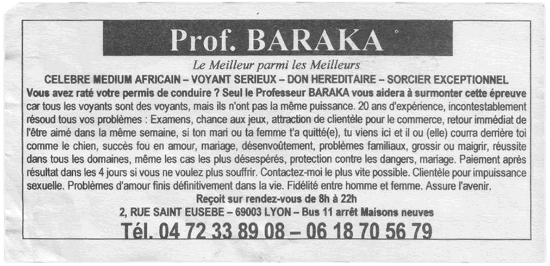 Cliquez pour voir la fiche dtaille de BARAKA