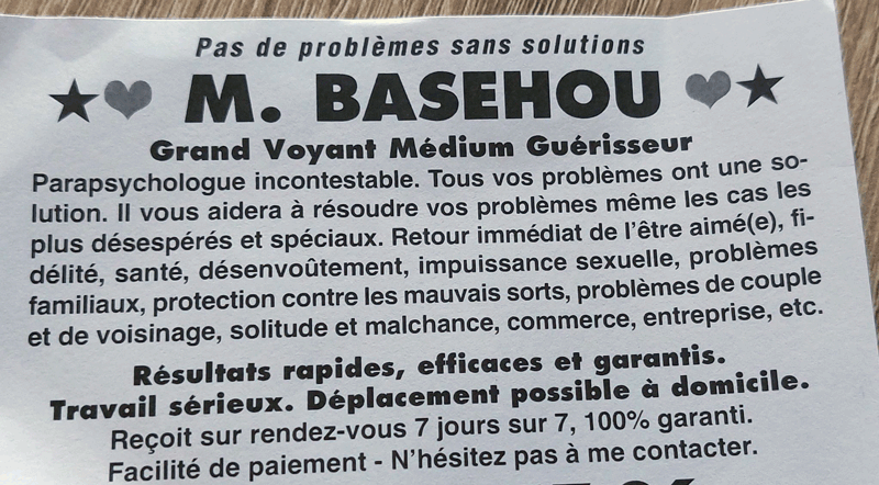 Monsieur BASEHOU, (indtermin)