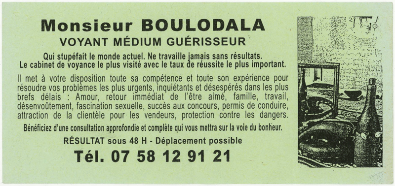 Monsieur BOULODALA, (indtermin)