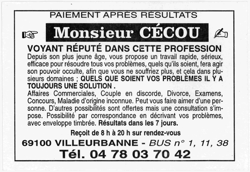 Monsieur CCOU, Villeurbanne