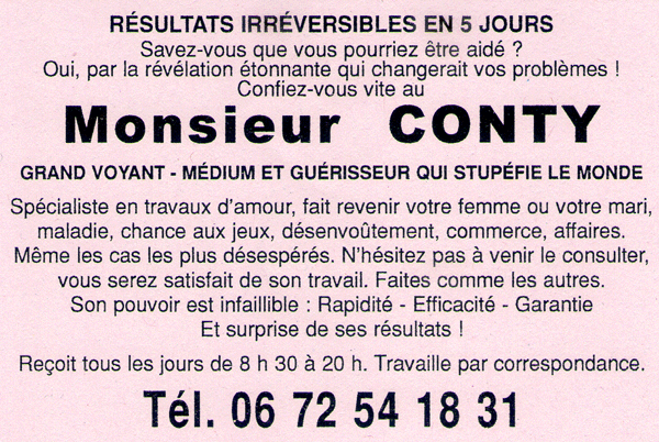 Monsieur CONTY, Hrault, Montpellier