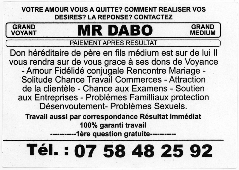Monsieur DABO, (indtermin)