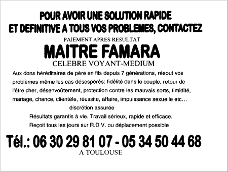 Matre FAMARA, Toulouse
