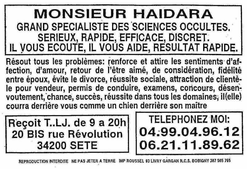 Monsieur HAIDARA, Hrault, Montpellier