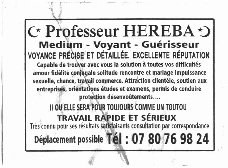 Professeur HEREBA, (indtermin)