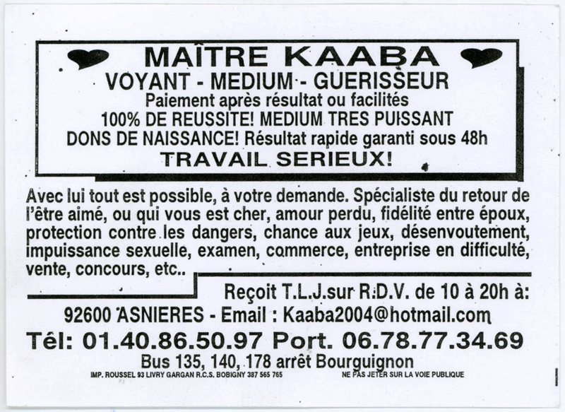 Matre KAABA, Hauts de Seine