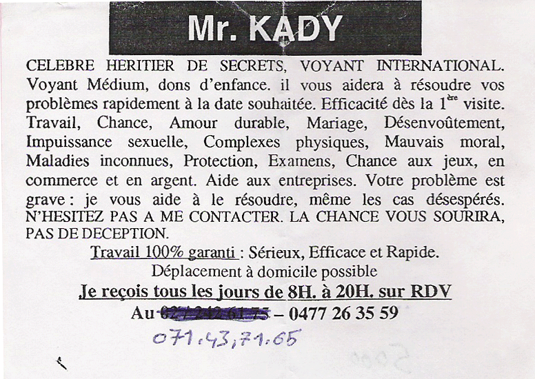 Cliquez pour voir la fiche dtaille de KADY