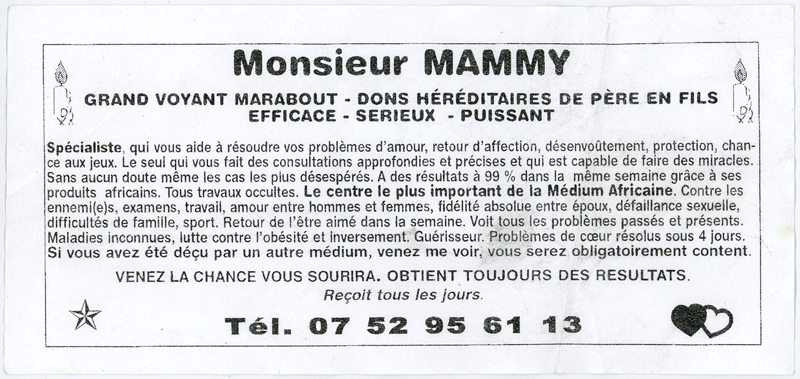 Monsieur MAMMY, (indtermin)