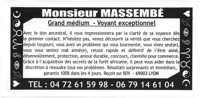 Monsieur MASSEMB, Lyon