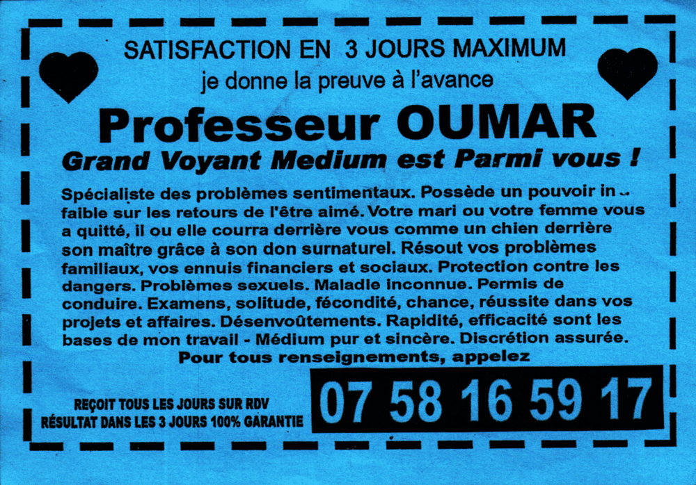 Professeur OUMAR, Le Mans
