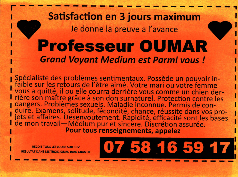 Professeur OUMAR, Le Mans