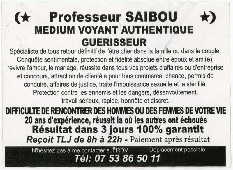 Professeur SAIBOU, (indtermin)