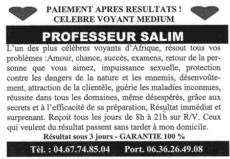 Monsieur SALIM, Hrault, Montpellier