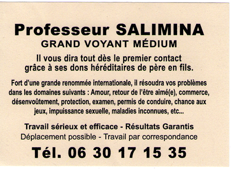 Professeur SALIMINA, (indtermin)