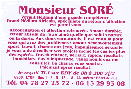 Monsieur SOR, Lyon