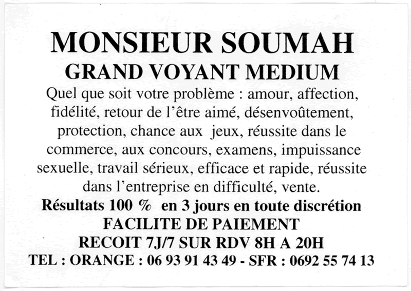 Monsieur SOUMAH, Runion