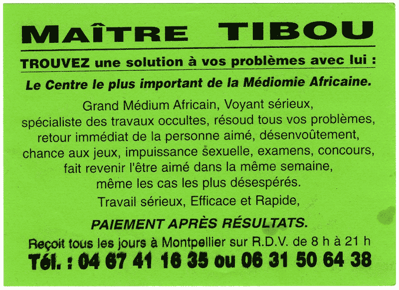 Matre TIBOU, Hrault, Montpellier