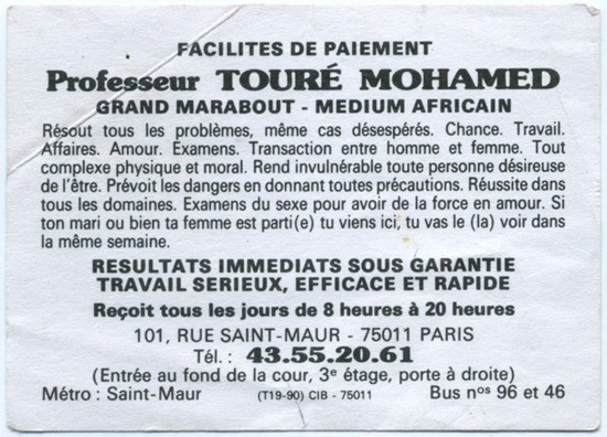 Professeur TOUR MOHAMED, Paris