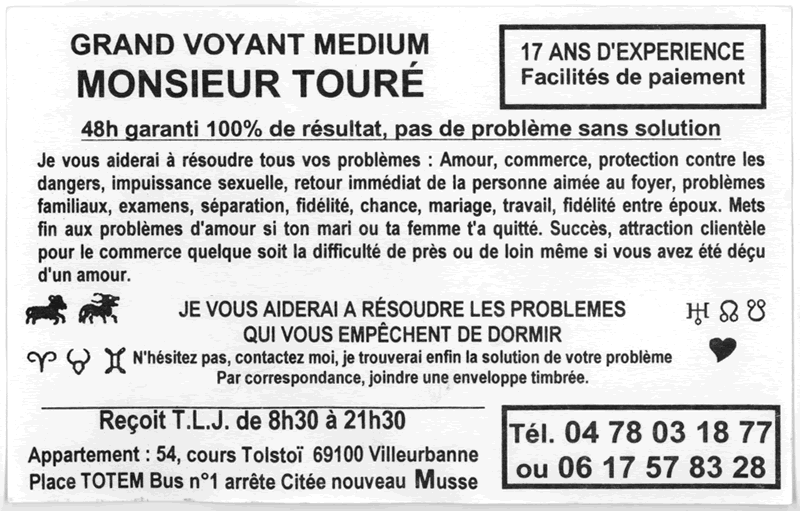 Monsieur TOUR, Villeurbanne