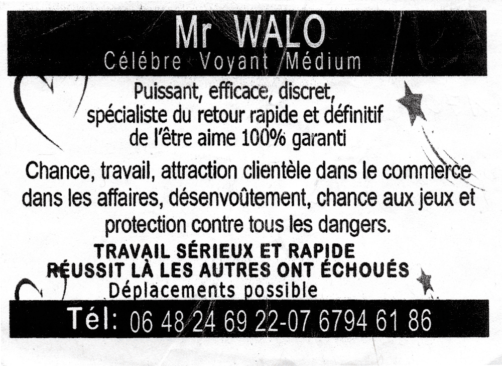 Monsieur WALO, (indtermin)