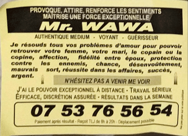 Monsieur WAWA, Tours