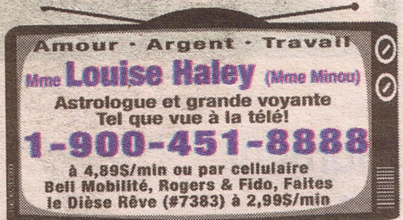 Madame Louise Haley, Montréal
