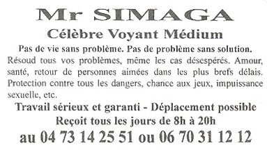 Monsieur SIMAGA, Clermont-Ferrand