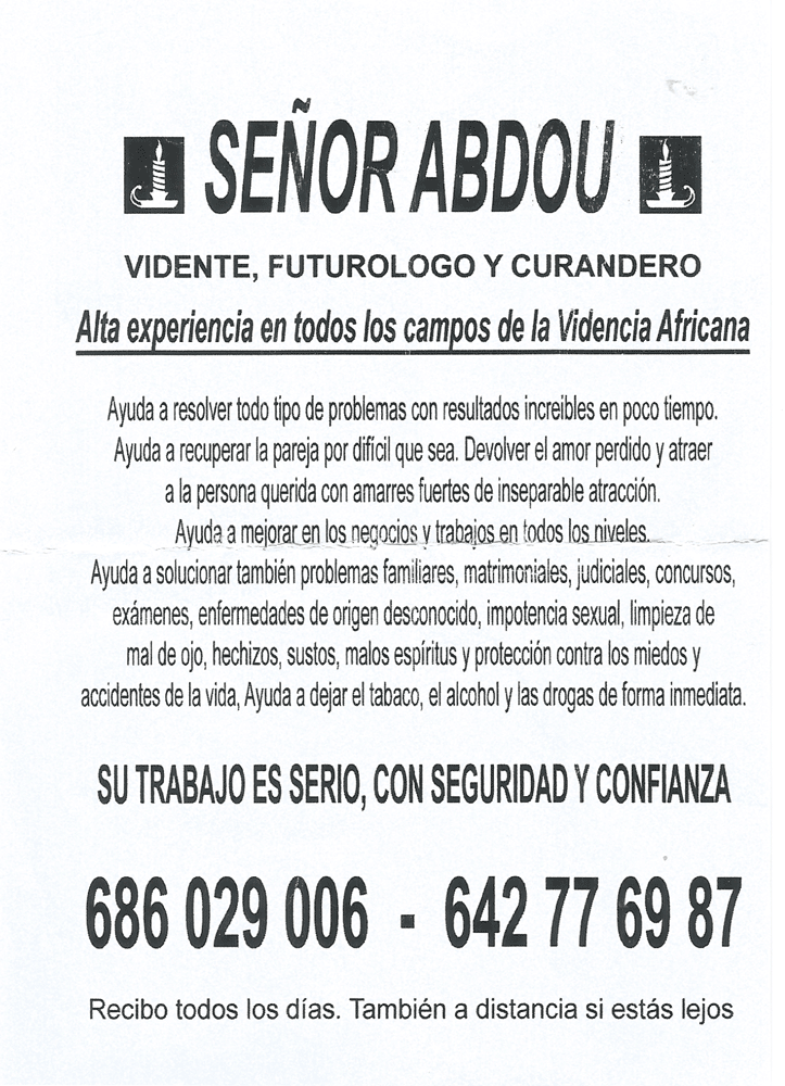 Monsieur ABDOU, Espagne