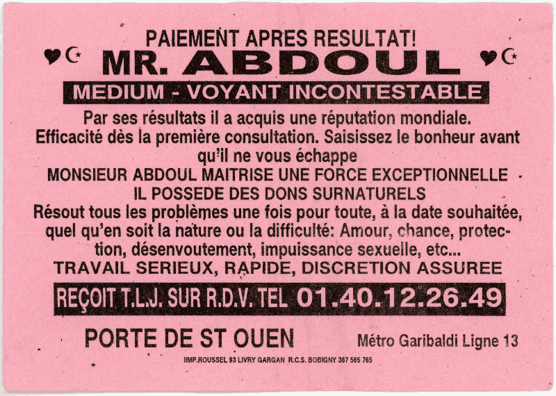 Monsieur ABDOUL, Seine St Denis