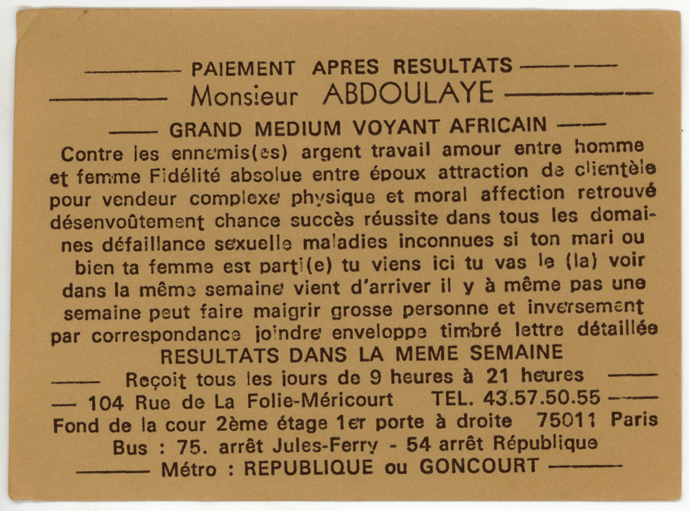 Monsieur ABDOULAYE, Paris