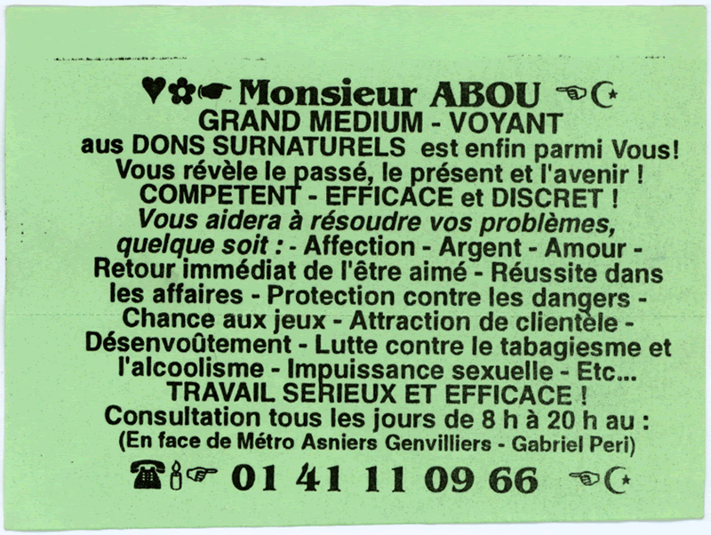Monsieur ABOU, Paris