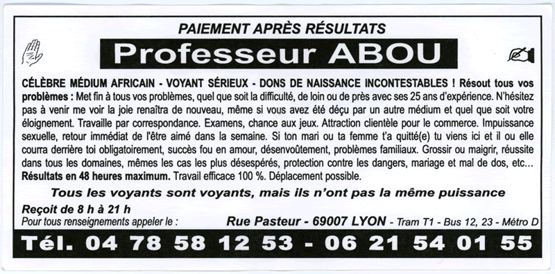 Professeur ABOU, Lyon