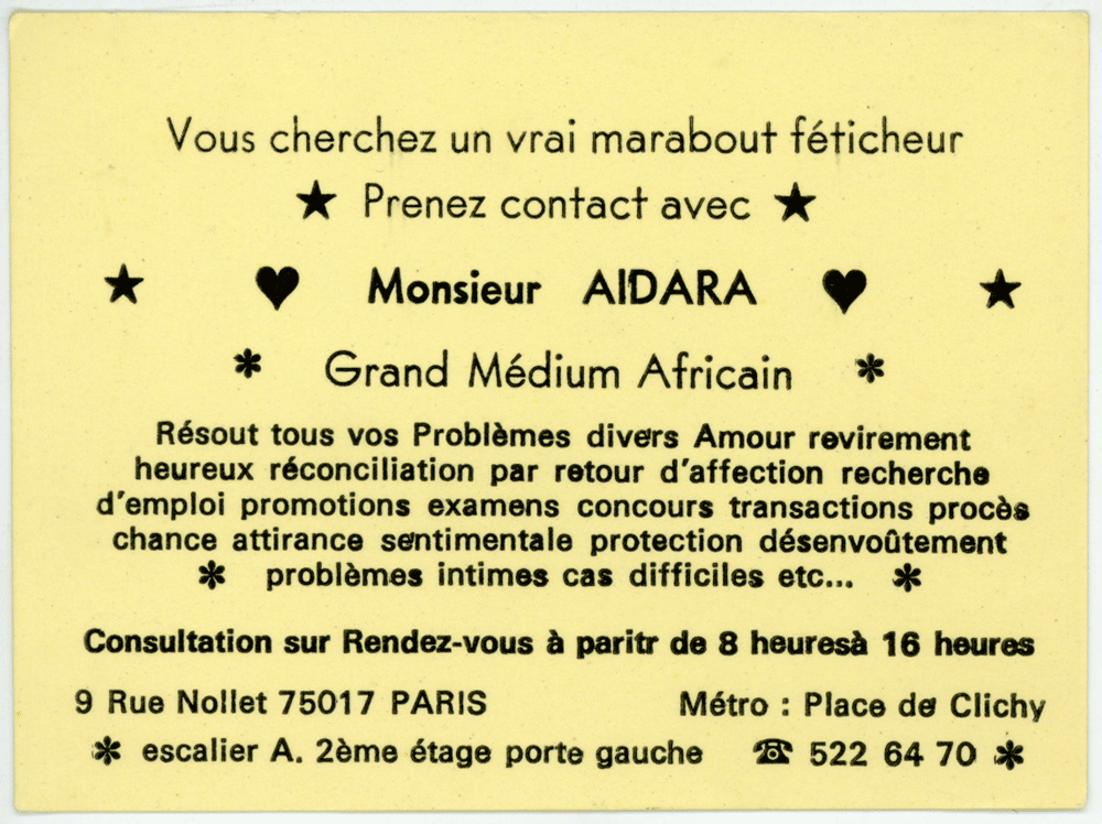 Monsieur AIDARA, Paris