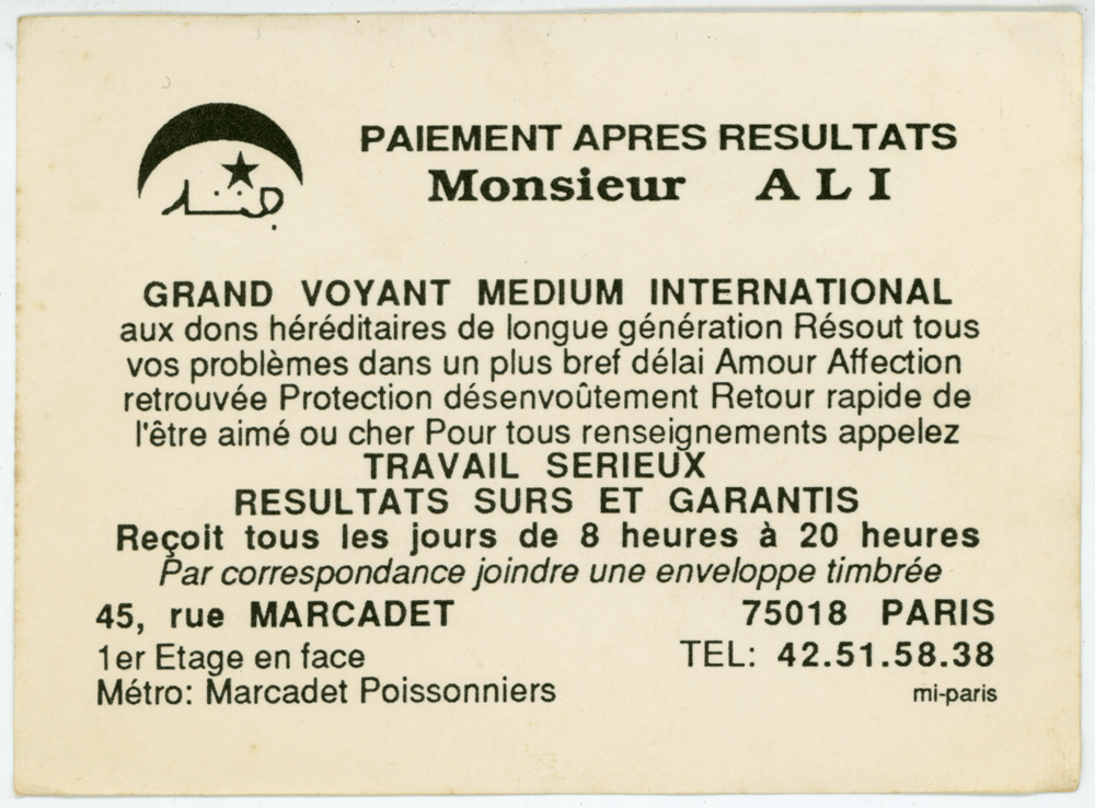 Monsieur ALI, Paris