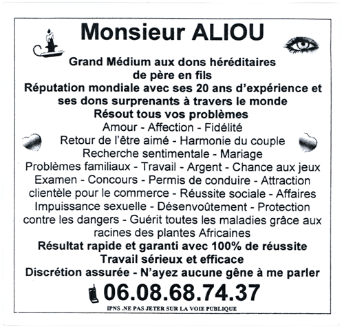 Monsieur ALIOU, Lyon