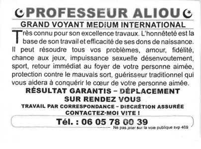 Professeur ALIOU, Val de Marne