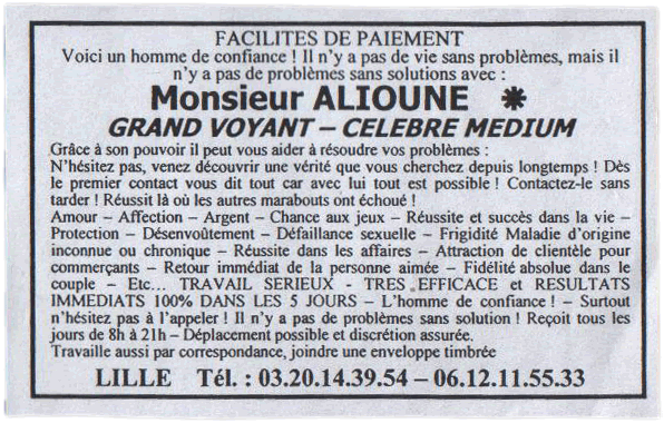 Monsieur ALIOUNE, Nord