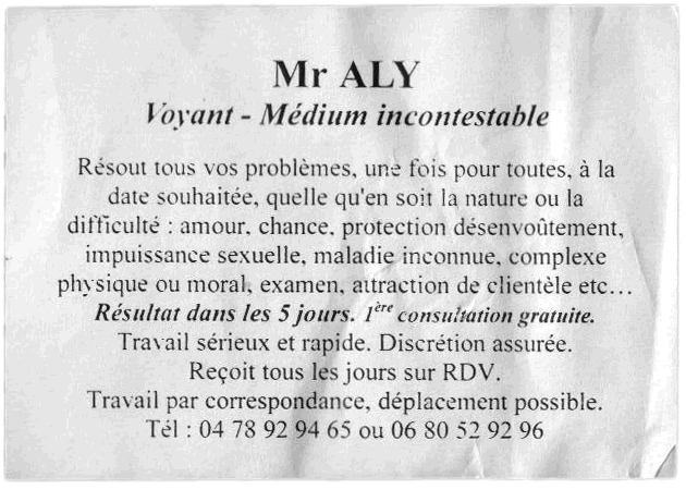 Monsieur ALY, Lyon
