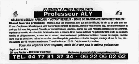 Professeur ALY, Saint-Etienne