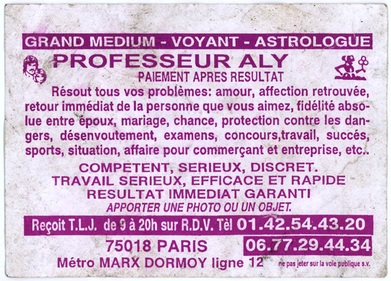 Professeur ALY, Paris