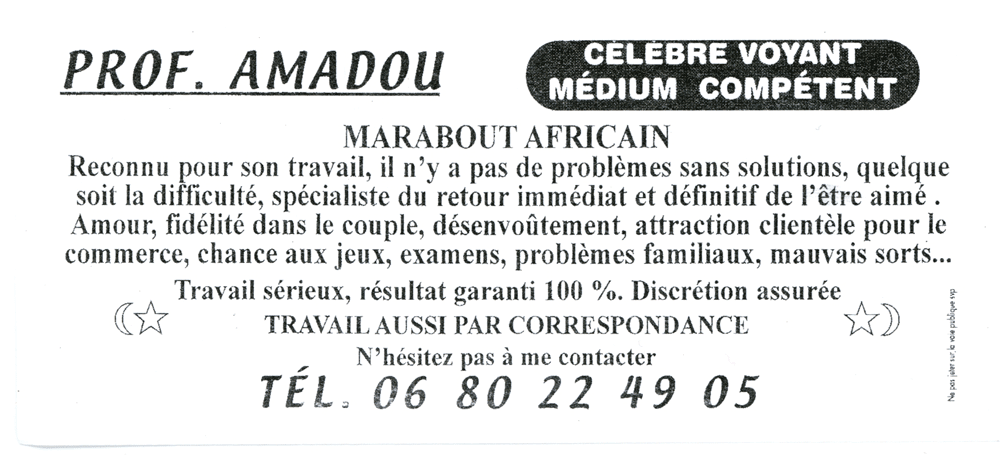 Cliquez pour voir la fiche détaillée de AMADOU