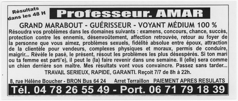 Professeur AMAR, Lyon
