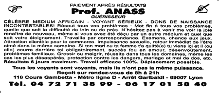 Professeur ANASS, Lyon