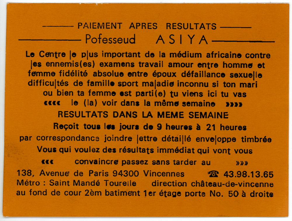 Professeur ASIYA, Val de Marne