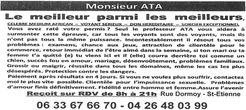 Monsieur ATA, Saint-Etienne