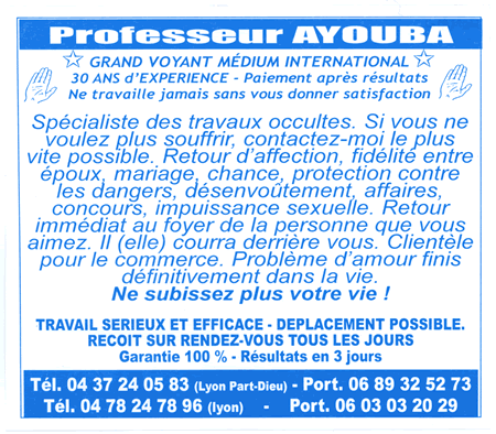 Professeur AYOUBA, Lyon