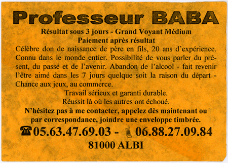 Professeur BABA, Tarn
