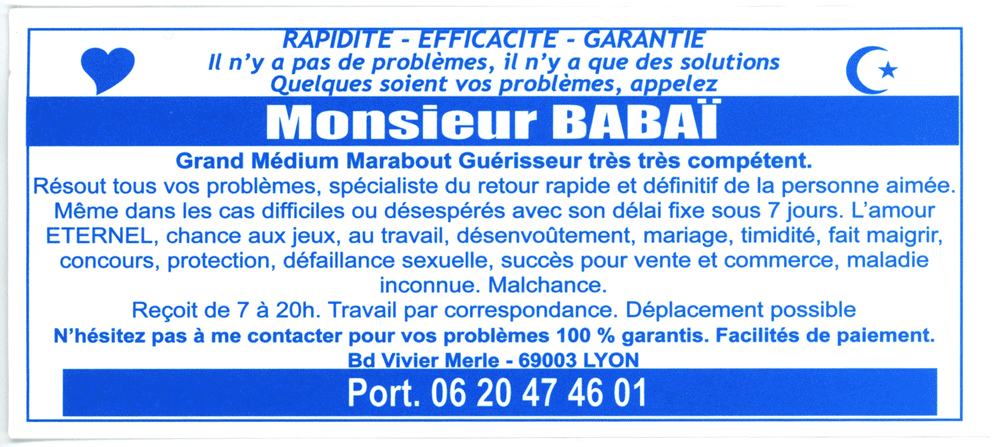 Monsieur BABAÏ, Lyon