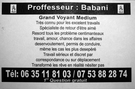 Professeur Babani, Seine-et-Marne